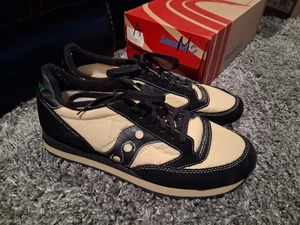 Größe 11 - NEU - Saucony Jazz Original schwarz hellbraune Turnschuhe - KOSTENLOSER VERSAND - Bild 1 von 6
