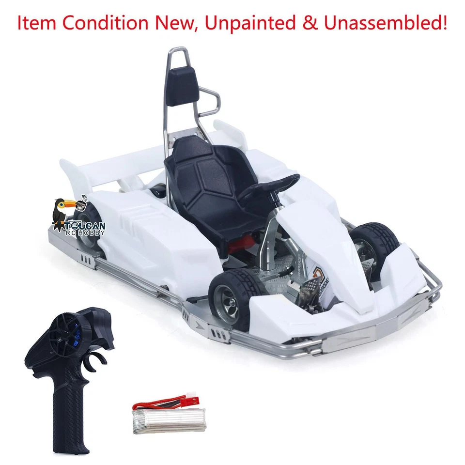 1/10Plastic RC Go-Kart JDM 298B KIT Electric Racing Car Retrofit Model for Adult - Image 1 of 4