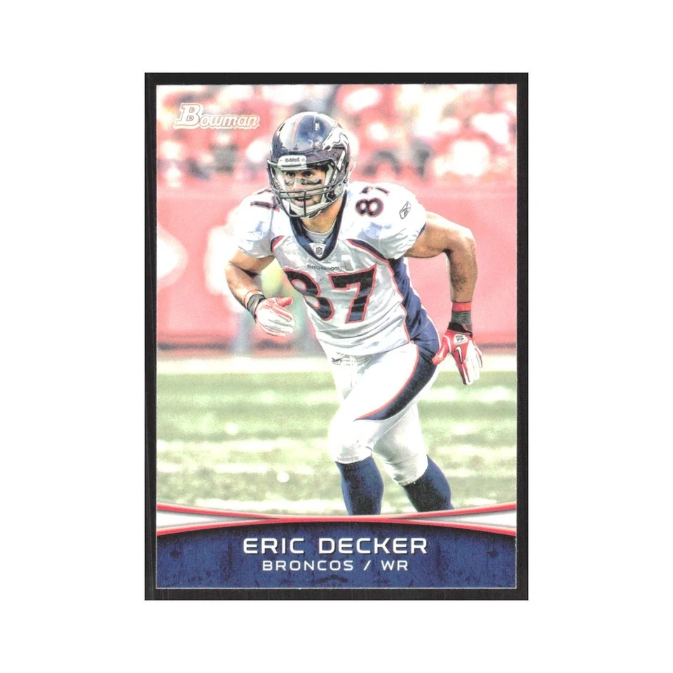 2012 Bowman Eric Decker Broncos #7 - Image 1 of 3