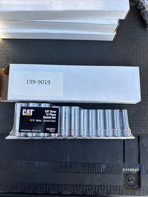 Caterpillar Tools USA Cat By Snapon 3/8” Drive Metric Socket Set Deep 12pt 8-19m - Image 1 of 4