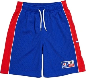 CHAMPION UNISEX CHILDREN'S LEGACY RETRO SPORT B-SOFT SHORTS - ELECTRIC BLUE/RED - Picture 1 of 3