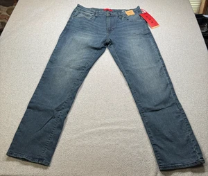 MBX Mens Jeans Slim Fit Stretch 38x32 Dark Blue NWT - Picture 1 of 11