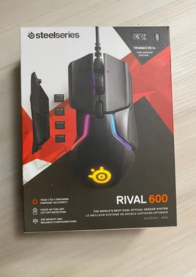 Steel Series Rival 600 Wired Dual-Optical Sensor Weight Configurable Mouse w/Box - Image 1 of 4