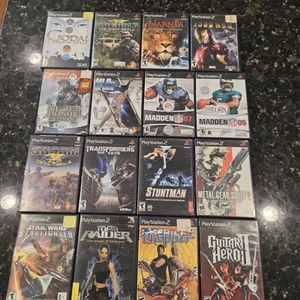 Playstation 2 PS2 Video Game Lot Of 16 - Tomb Raider Star Wars Stuntman Metal... - Picture 1 of 14
