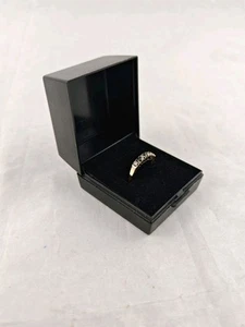 Halb-Ewigkeitsring 9 kt Gold CZ Saphir I LOVE YOU / Größen M / Ringbox - Bild 1 von 13