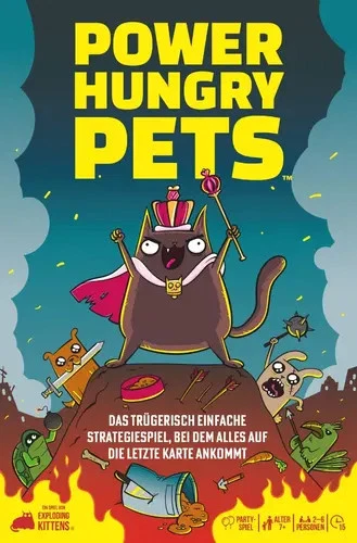 Kartenspiel Power Hungry Pets (Exploding Kittens Inc.) NEU/OVP - Bild 1 von 4