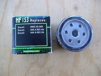 Filtro de aceite Hiflo (HF153) Ducati 748/900 nuevo stock antiguo Foto 1 de 2