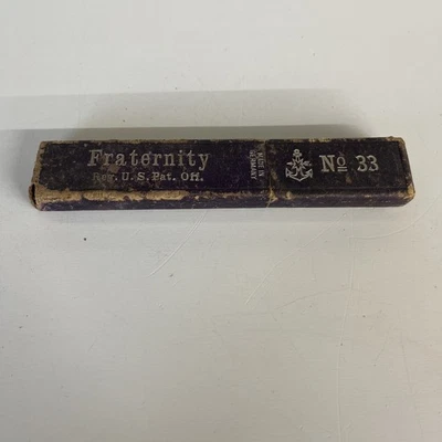 Navaja recta Fraternity vintage n.º33 Wester Bros Solingen Alemania Foto 1 de 4