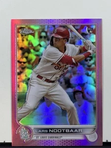2022 Topps Chrome #19 Lars Nootbaar Pink Refractor RC - Picture 1 of 2