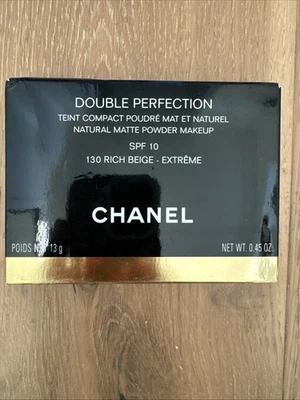 NIB CHANEL Double Perfection Matte Powder Rich Beige Extreme 130 - Image 1 of 4