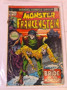 The Monster of Frankenstein #2 Marvel Comics Group 1969 Vintage Comic - Picture 1 of 1