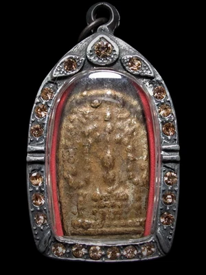 罕见 Phra Yod Auttaros Wat Mahathat,Phitsanulok B.E.2420 泰国佛护身符 — 第 1/4 张图片