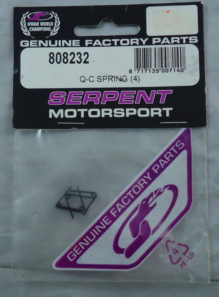 Serpent Racing 835 4WD Q-C Springs (4pcs) SER808232 - Image 1 of 1