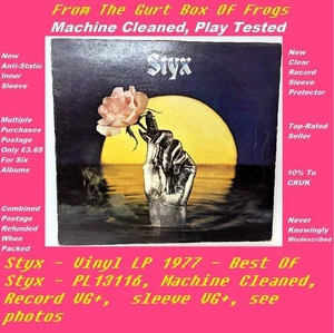 Styx - Vinyl LP 1977 - Best Of Styx - PL13116 - VG+/VG+ - Machine Cleaned - Imagen 1 de 11