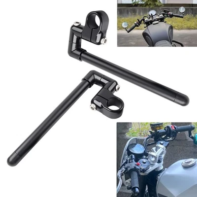 33MM Cafe Racer Bars 7/8" Motor Universal Clip-On Handlebar Fork Tube - Image 1 of 4