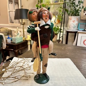 Byers Choice Ltd First Edition RARE Bob Cratchit and Tiny Tim Vintage Figures - Picture 1 of 8