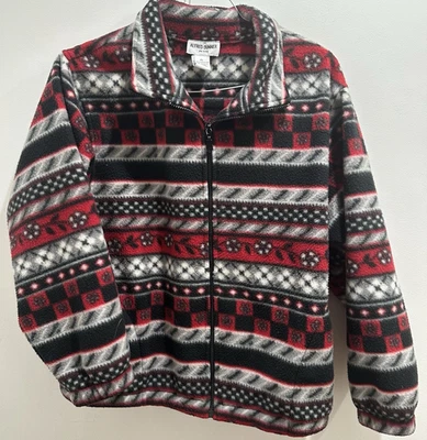 Alfred Dunner Fleece Jacket Women's PL Petite Large Zipper Pockets - Image 1 of 4