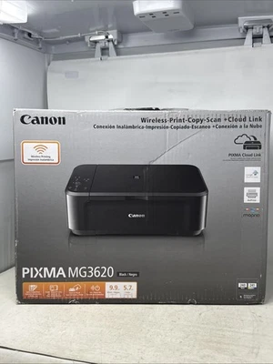 BRAND NEW! Canon PIXMA MG3620 Color Inkjet All-In-One Printer - Black - UPS - Image 1 of 4