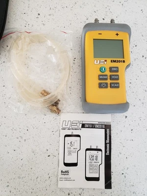 NEW UEI EM201B Dual Differential Digital Manometer - Image 1 of 4
