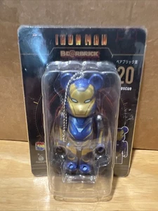 Infinity Saga Iron-Man Bearbrick 100% Schlüsselanhänger Blau - Bild 1 von 13