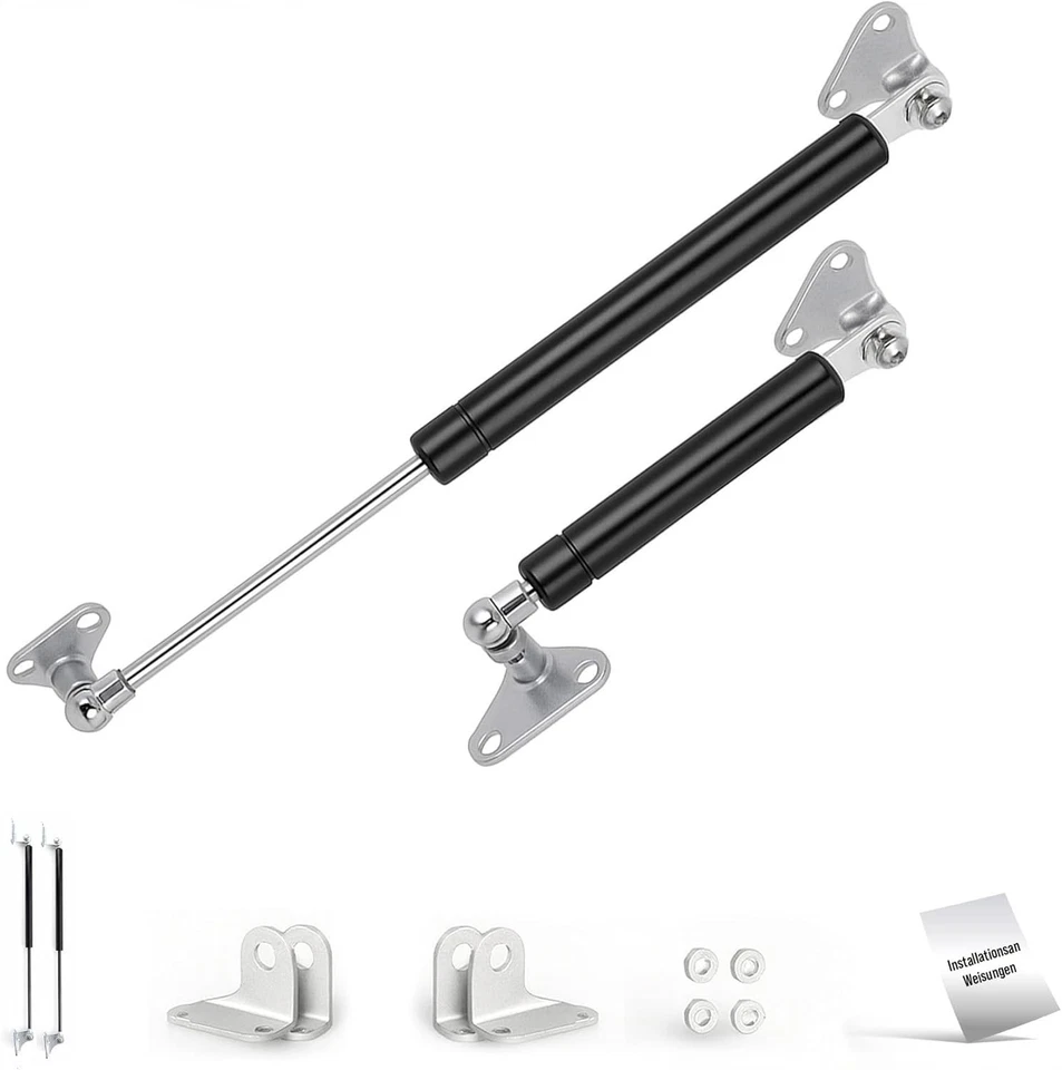 MTAK Gasdruckfeder 2er Set inkl. Halterung Universal Gasdruckdämpfer