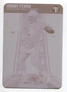 2004 Topps Pristine Print Plate Magenta Brett Favre 1/1 Green Bay Packers (LESEN) - Bild 1 von 2