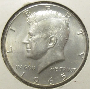 1965 Kennedy Half Dollar 40% Silver - #5607 - Picture 1 of 2