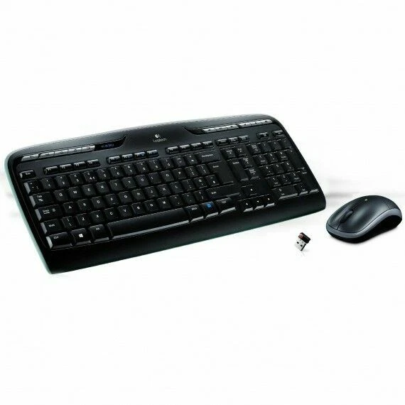 Logitech MK330 Combinación de Teclado Español y Ratón Inalámbricos - Negros