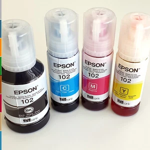Original EPSON Tinte Patronen 102 EcoTank ET 2700 2750 2756 3700 3750 4750 NEU! - Bild 1 von 12
