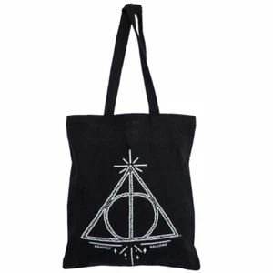 Harry Potter Deathly Hallows Lona Bolso Tote, Regalo Cumpleaños Oficial Producto - Imagen 1 de 4