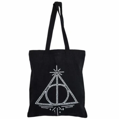 Harry Potter Deathly Hallows Leinen Tragetasche, Geburtstagsgeschenk Offiziell - Bild 1 von 4