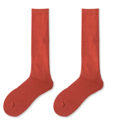 5 pares de calcetines de algodón cálidos y cómodos por encima de la rodilla para dama Foto 1 de 4