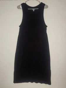 Aerie schwarzes Tank Kleid knielang Mini Strand Schwimmen Reise Freizeit Stretch Gr. M - Bild 1 von 7
