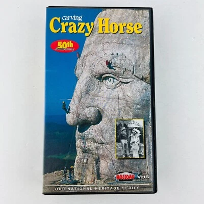 Carving CRAZY HORSE 50th Anniversary Documentary VHS Video Tape - Image 1 of 2