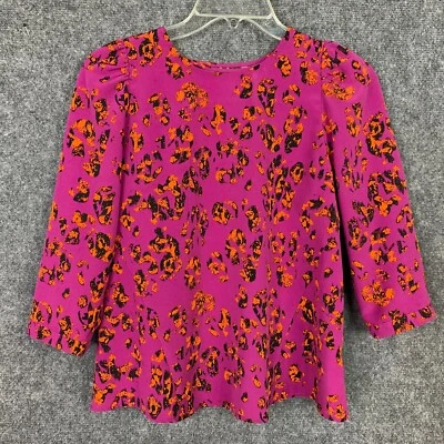 Dolce Vita Colorful Top Blouse with Detailed Open Back Women XS 3/4 Sleeve - Image 1 of 4