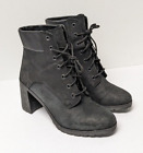 Timberland Allington 6" Lace-Up Boots, Black Leather, Women's 8.5 M