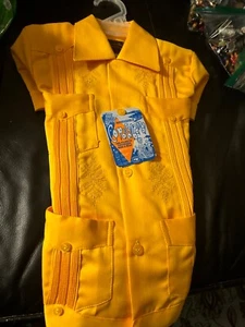 Guayaberas Yucatecas Copacabana, Yellow, youth 2T - Picture 1 of 6