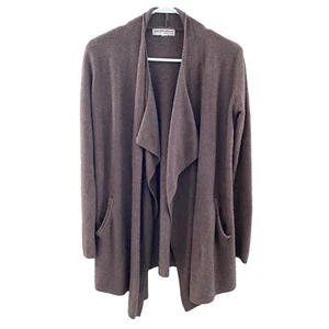 Barefoot Dreams Cozy Chic Lite Island Wrap Cardigan Sweater Cocoa Brown S - Picture 1 of 6