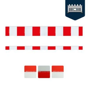 Pellicola reflex Orafol ORALITE per barriere di barriera rosso-bianco come taglio 2 m - Foto 1 di 2