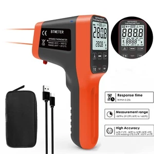 Pistola termómetro infrarrojo de alta temperatura 30:1 láser medidor de temperatura 1600°C - Imagen 1 de 12