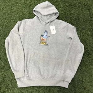 NEW STAPLE Pigeon Pizza Box Logo Hoodie Mens L Large Gray Heather Streetwear NYC - Picture 1 of 11