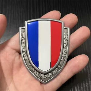 3D Metal France French Flag Car Trunk Rear Fender Emblem Badge Decal Stickers - Picture 1 of 3