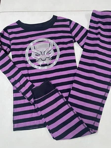 HANNA ANDERSSON ORGANIC COTTON MARVEL BLACK PANTHER LONG JOHNS PAJAMAS 150 12 - Picture 1 of 4