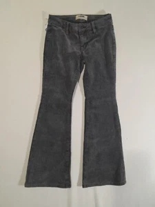 Rock And Roll Denim Girls size 10 Gray Corduroy Bargain Button Flare Stretch NEW - Picture 1 of 15