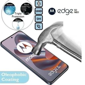 100% Genuine Tempered Glass 9H Screen Protector (Moto) For Motorola Edge 50 Neo - Picture 1 of 2