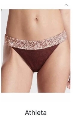 ATHLETA - Batik Swim Bikini Bottom - Cinnamon - Medium - Image 1 of 4