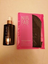 St. Moriz Advanced Pro Formula Dry Oil Self Tanning Mist 150ml Nip Fab mitt