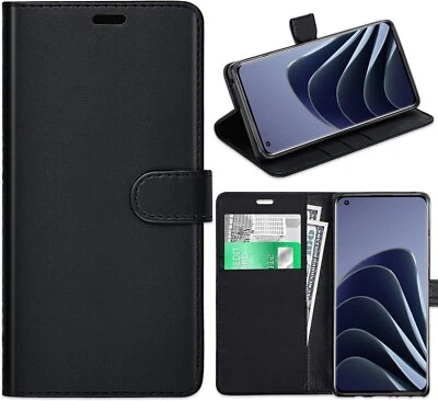 For OnePlus 10 PRO Leather Wallet Book Flip Stand View Case Cover - Image 1 of 3