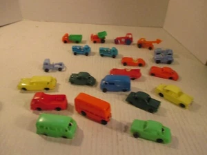 Konvolut 22 Vintage Hong Kong Plastik Autos LKWs Ho Scale Fahrzeuge - Bild 1 von 12
