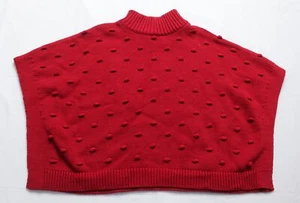 Carter's Girl's Batwing Sleeve High Neck Poncho Sweater AH4 Red Size 4T NWT - Picture 1 of 3